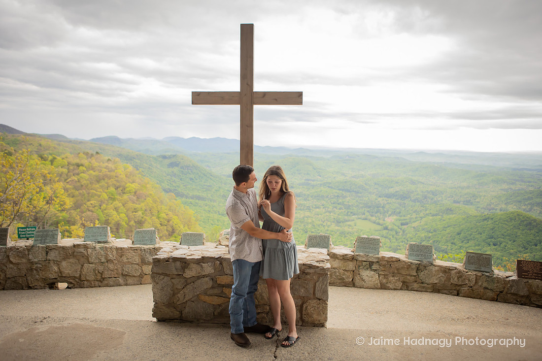 Getting Engaged at Pretty Place | Asheville Proposal Photographer