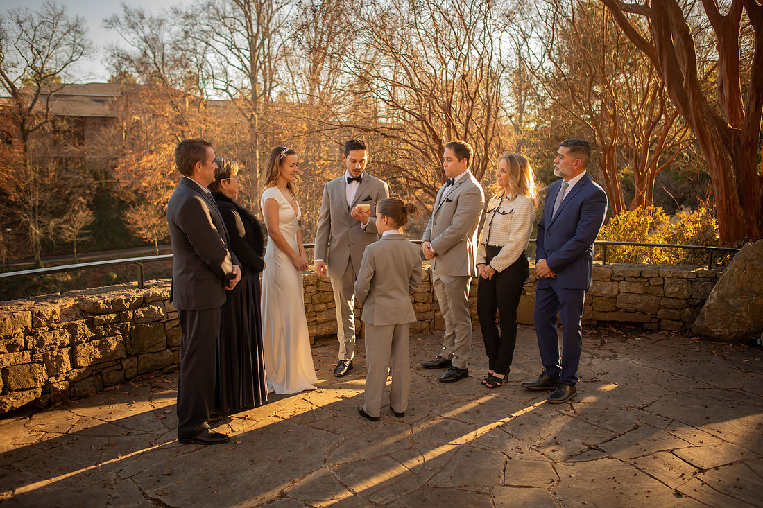 Micro Wedding at Falls Park in Greenville SC