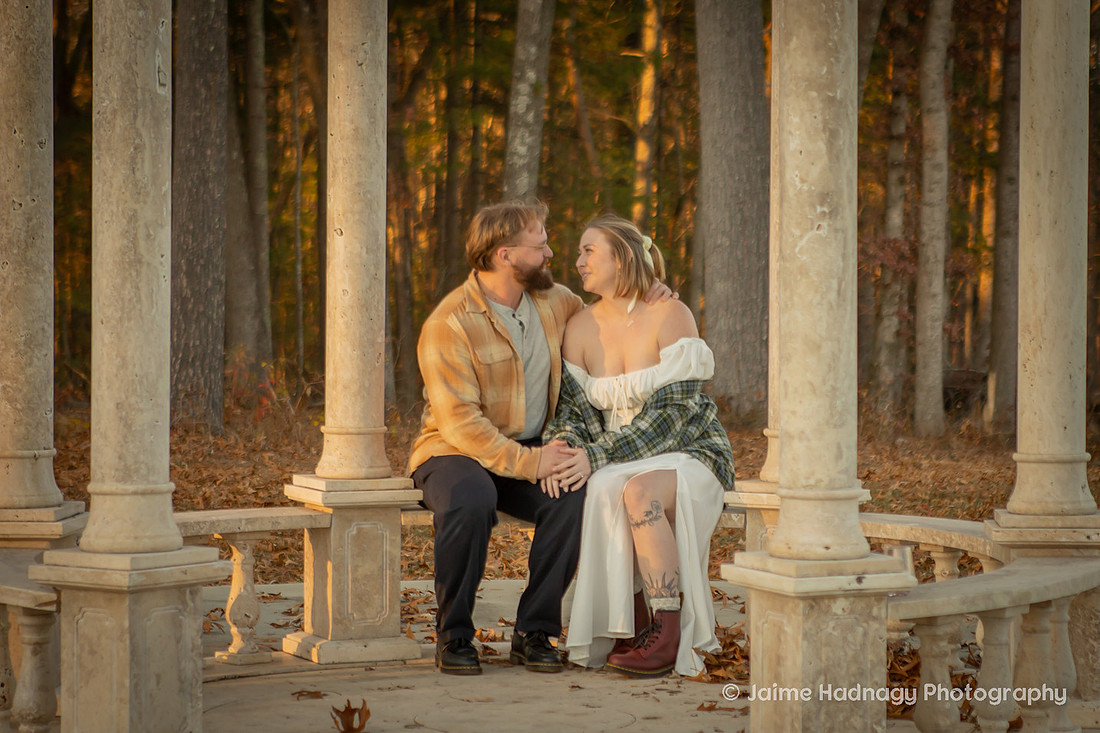 Hendersonville Vineyard Engagement Photos