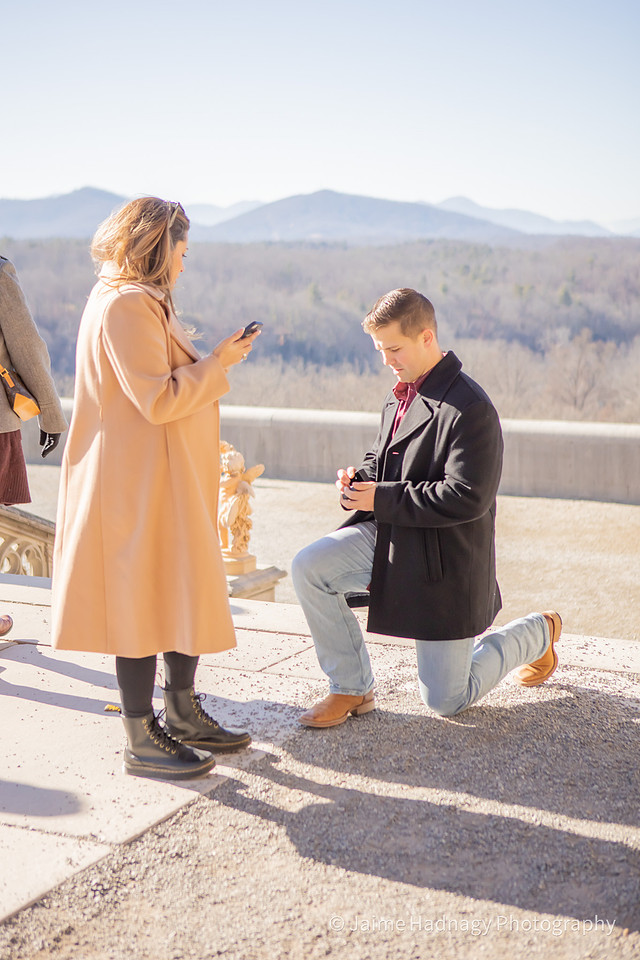 Surprise Winter Proposal at The Biltmore Estate