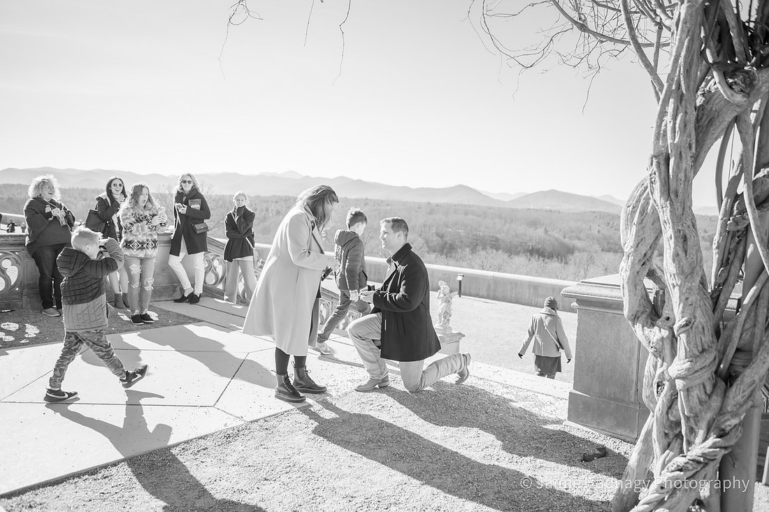Surprise Winter Proposal at The Biltmore Estate
