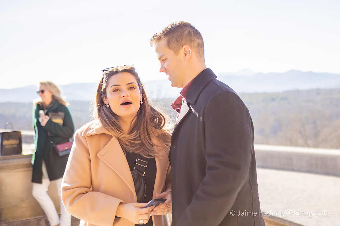 Surprise Winter Proposal at The Biltmore Estate