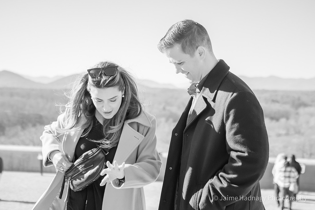 Surprise Proposal During the Holidays at The Biltmore Estate | Asheville Engagement Photographer