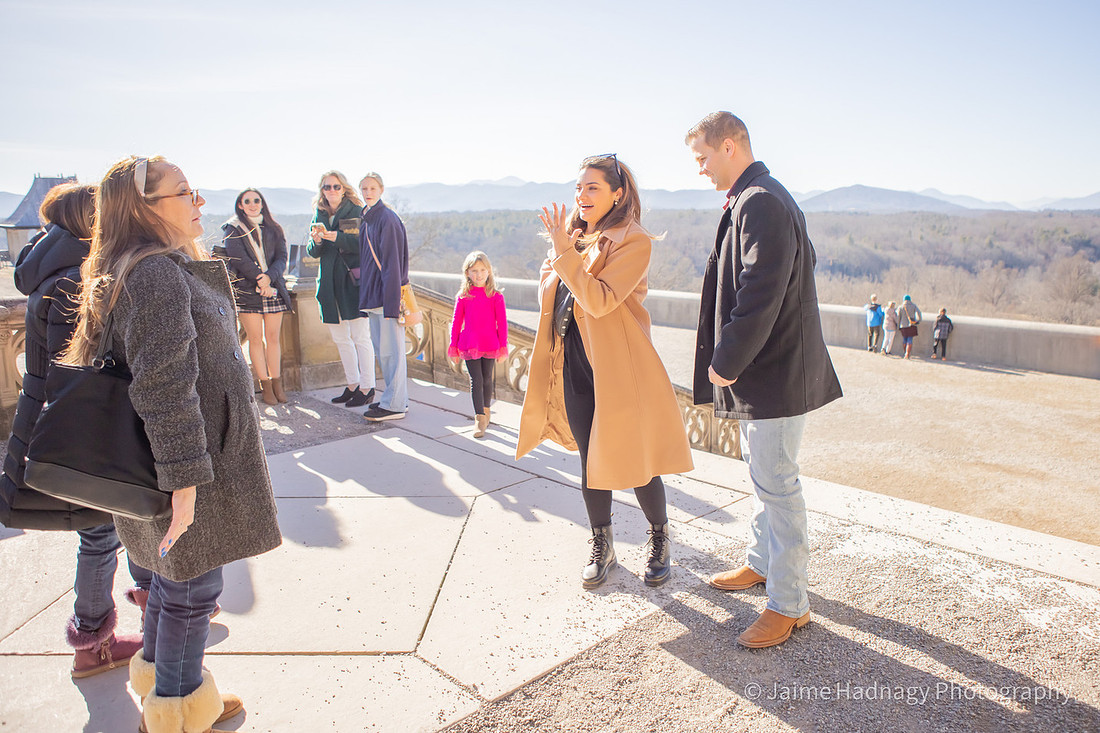 Surprise Proposal During the Holidays at The Biltmore Estate | Asheville Engagement Photographer