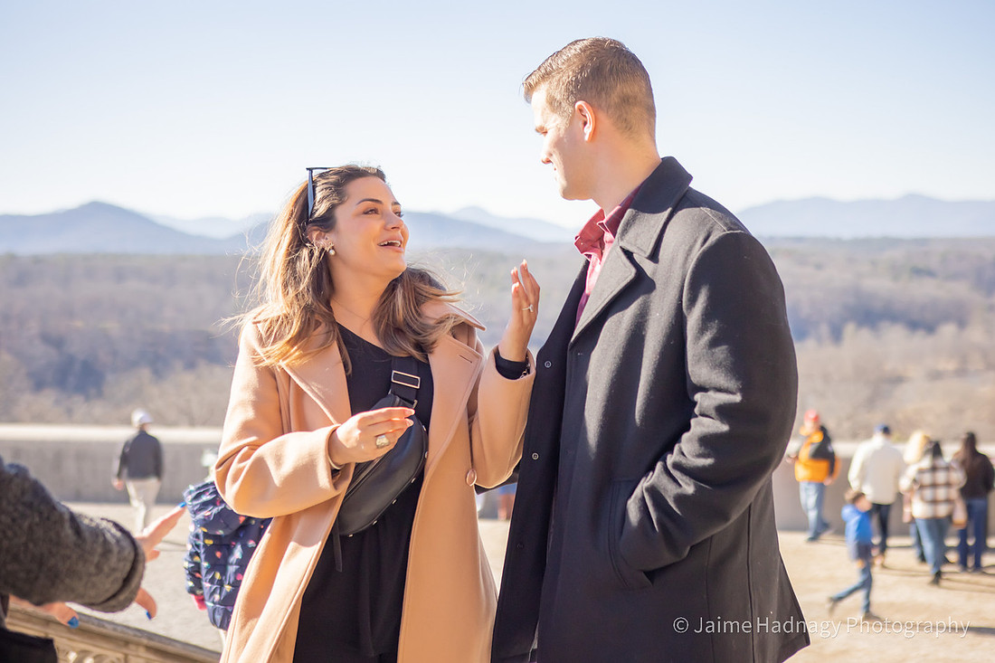 Surprise Proposal During the Holidays at The Biltmore Estate | Asheville Engagement Photographer