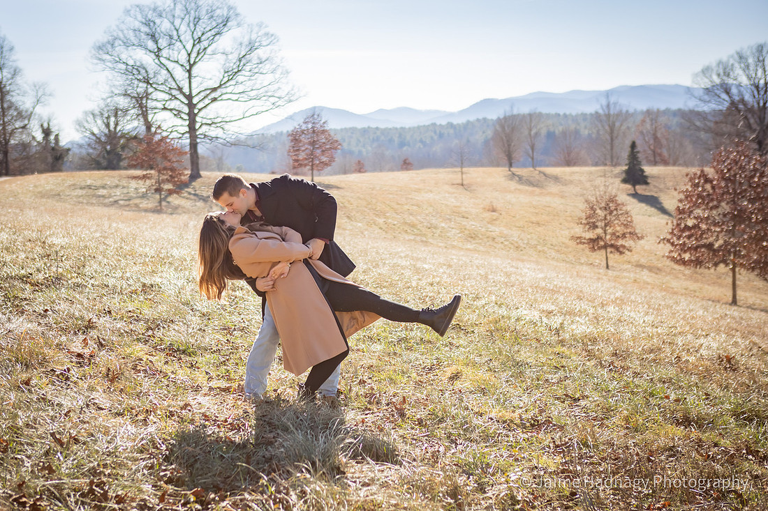 Winter Engagement Session at Biltmore Estate | Asheville Proposal Photographer