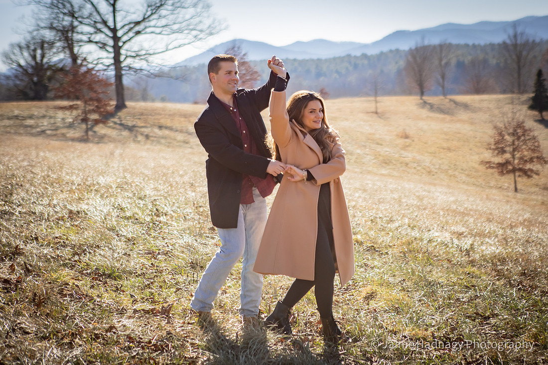 Winter Engagement Session at Biltmore Estate | Asheville Proposal Photographer