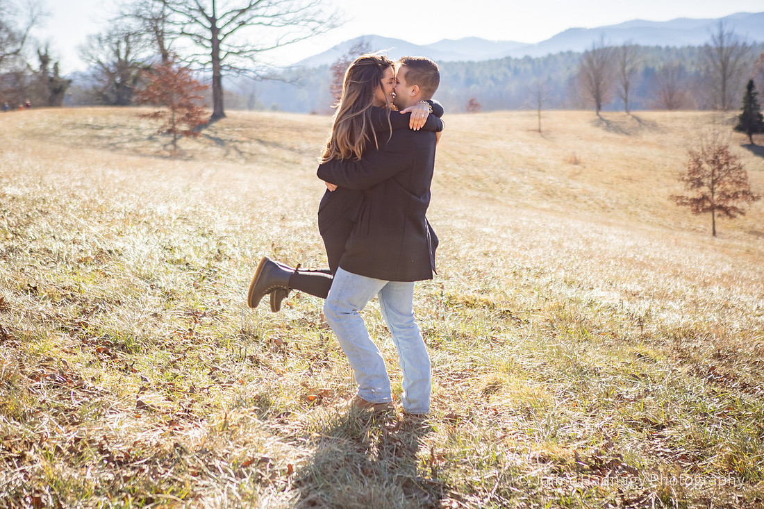 Winter Engagement Session at Biltmore Estate | Asheville Proposal Photographer