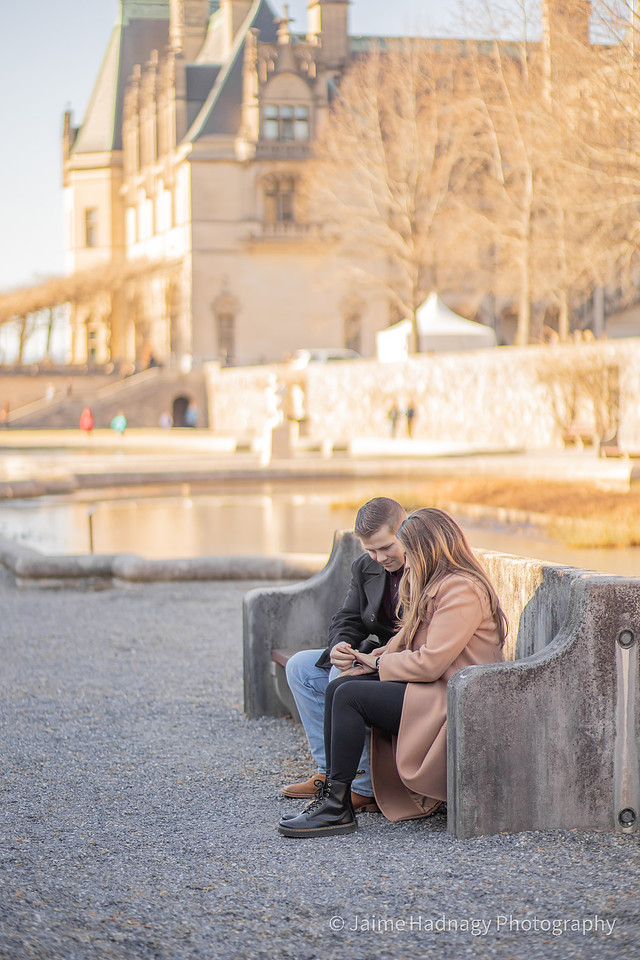 Winter Engagement Session at Biltmore Estate | Asheville Proposal Photographer