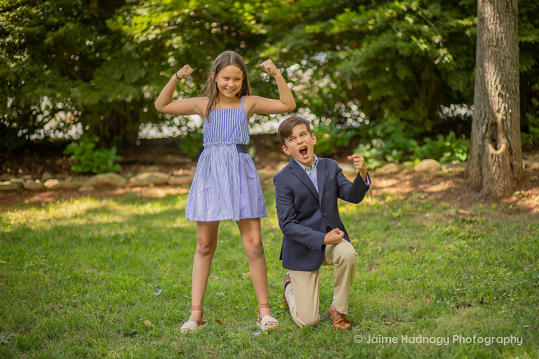 Fun Family Photo Session Outside | Asheville Photographer