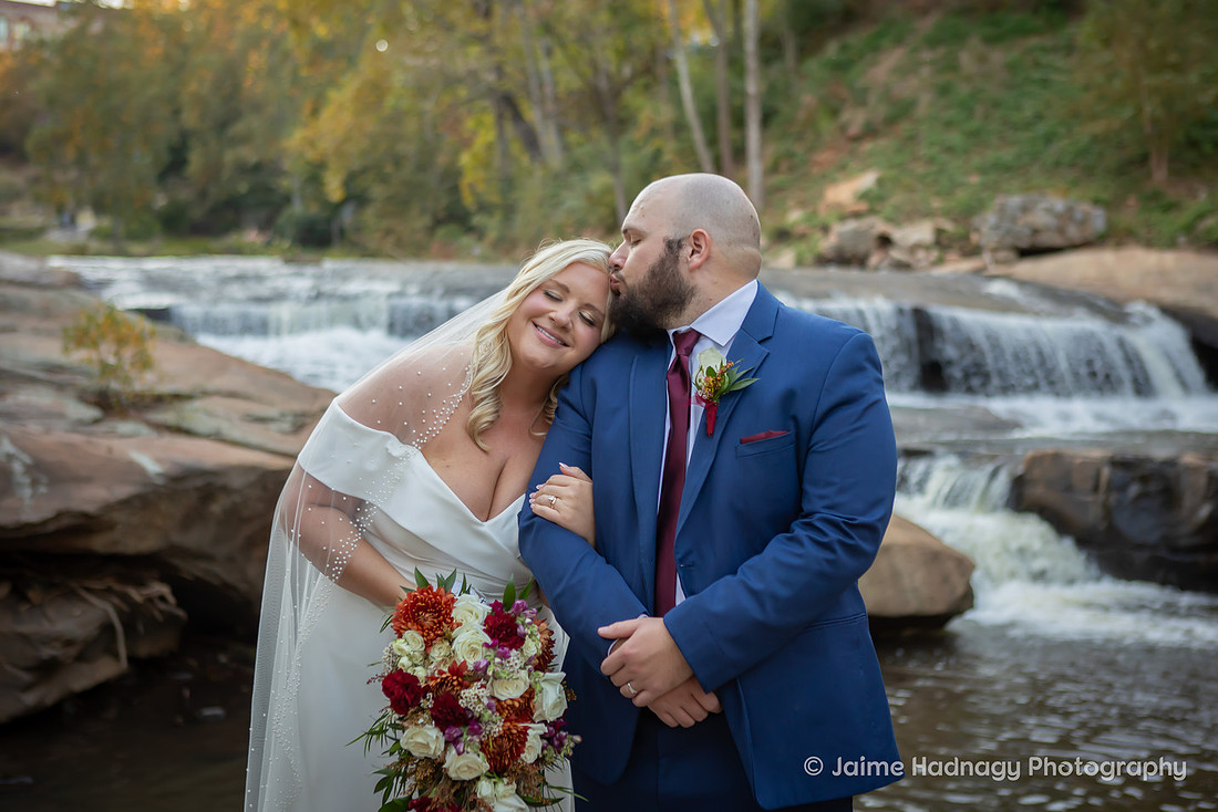Outdoor Wedding at Falls Park in Greenville SC | Asheville Photographer | Destination Wedding