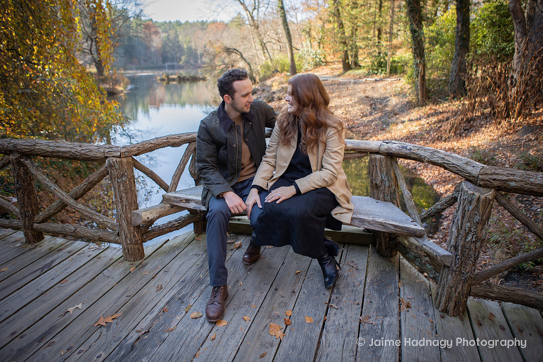 Surprise Proposal at the Biltmore Estate Bass Pond | Asheville Engagement Photographer