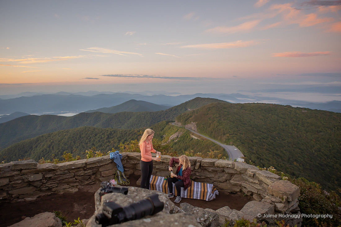 Hiking Double Surprise Proposal in the Mountains | Asheville Photographer