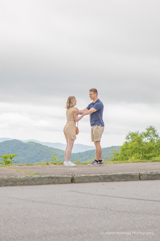 Blue Ridge Parkway Surprise Proposal | Asheville Engagement Photographer
