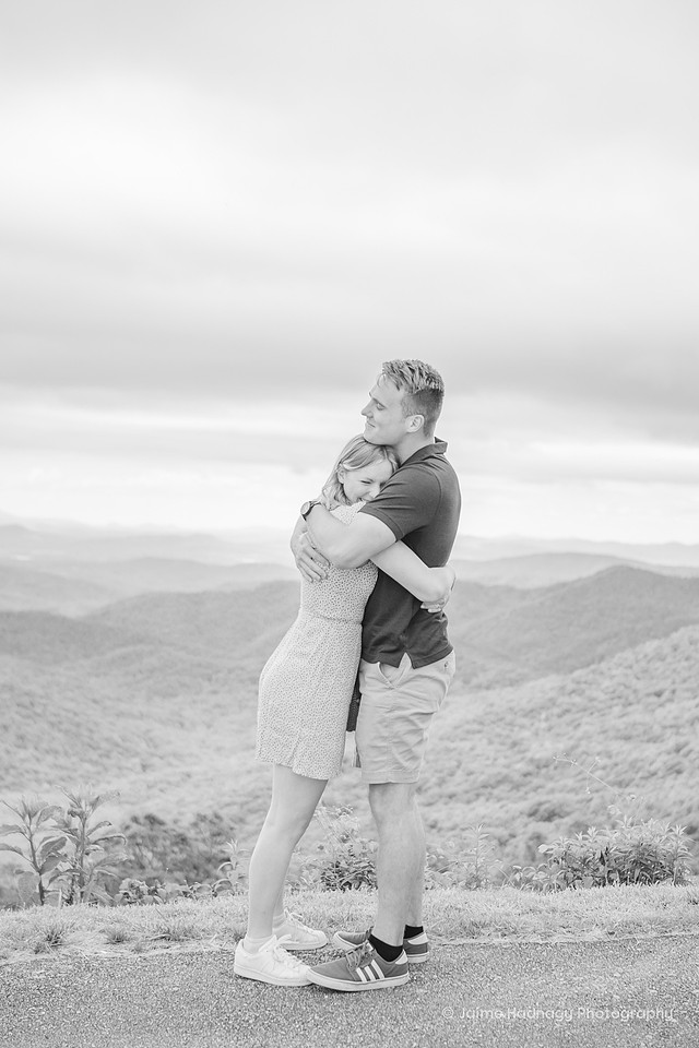 Surprise Proposal on The Blue Ridge Parkway | Asheville Photographer