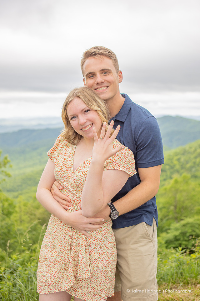 Surprise Proposal on The Blue Ridge Parkway | Asheville Photographer