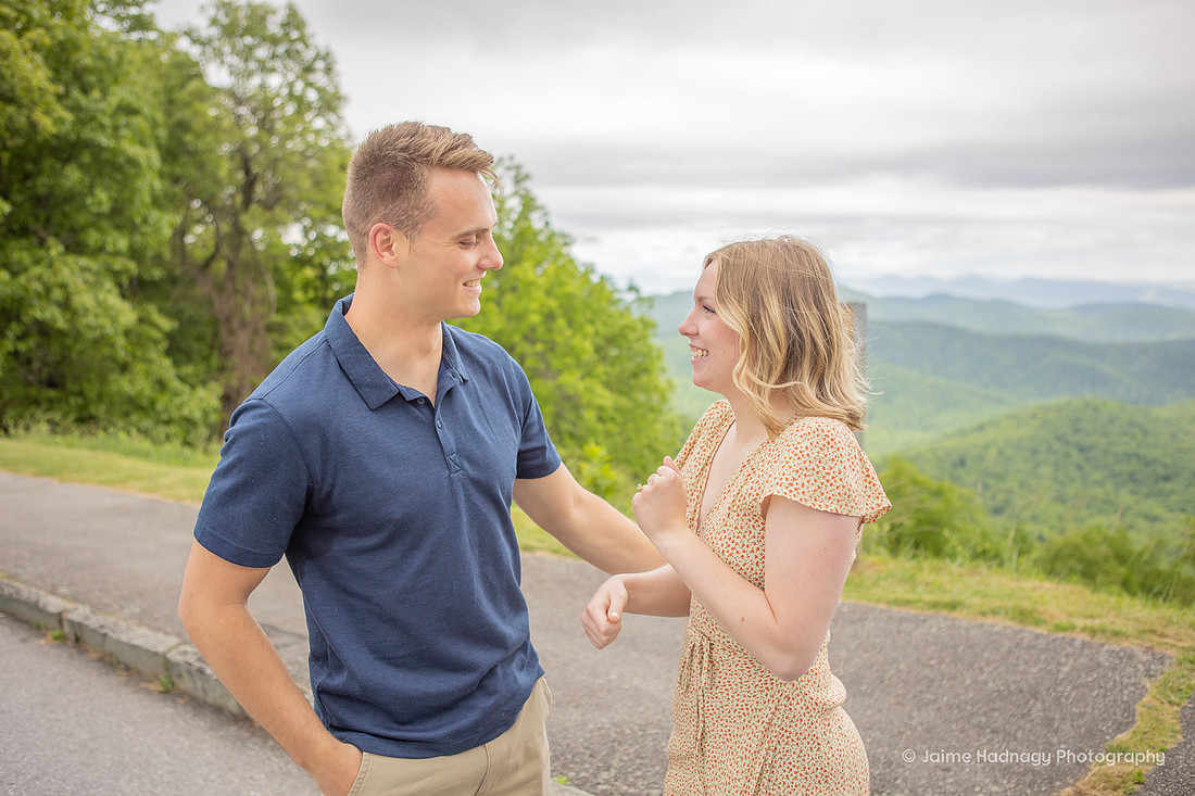 Surprise Proposal on The Blue Ridge Parkway | Asheville Photographer
