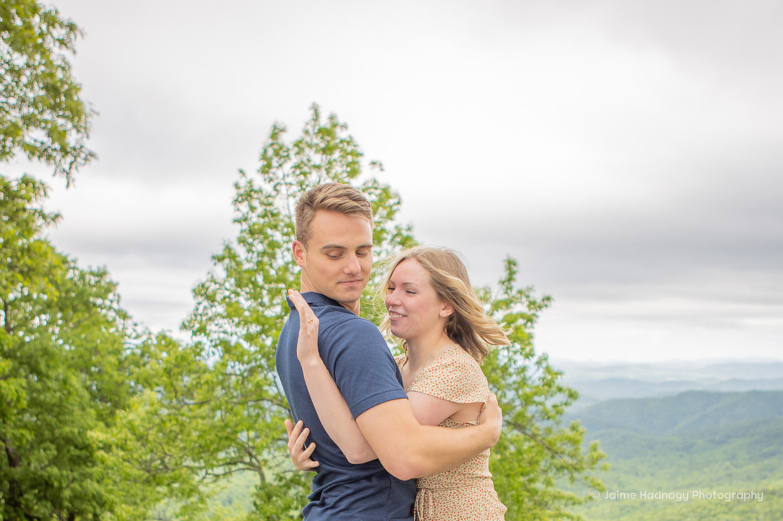 Surprise Proposal on The Blue Ridge Parkway | Asheville Photographer