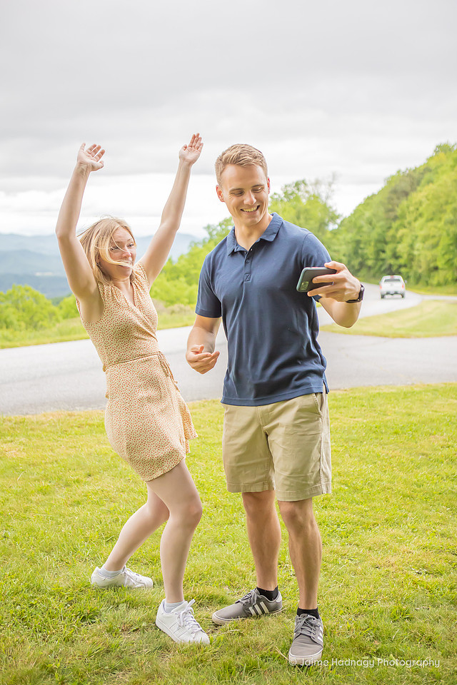 Getting engaged on the Blue Ridge Parkway
