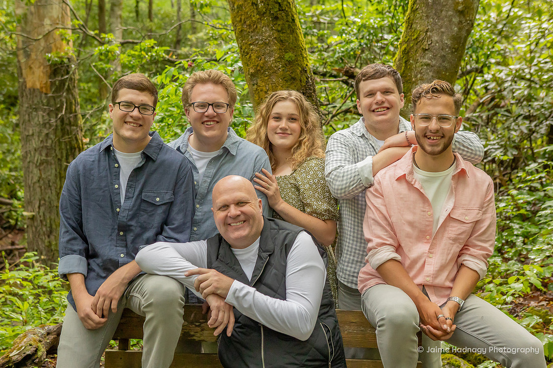 Family Portraits in Nature at the River and Forest  | Asheville Photographer