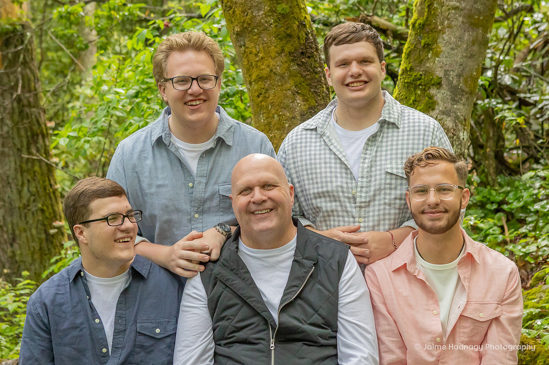 Family Portraits in Nature at the River and Forest  | Asheville Photographer