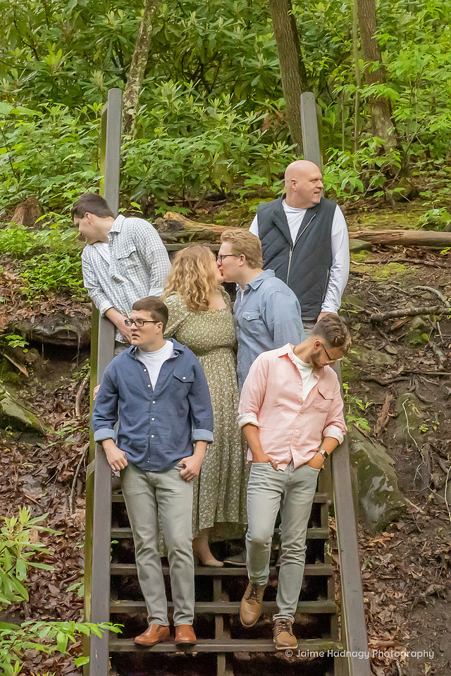 Family Portraits in Nature at the River and Forest  | Asheville Photographer