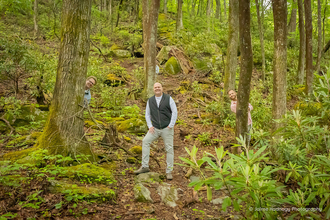 Family Portraits in Nature at the River and Forest  | Asheville Photographer