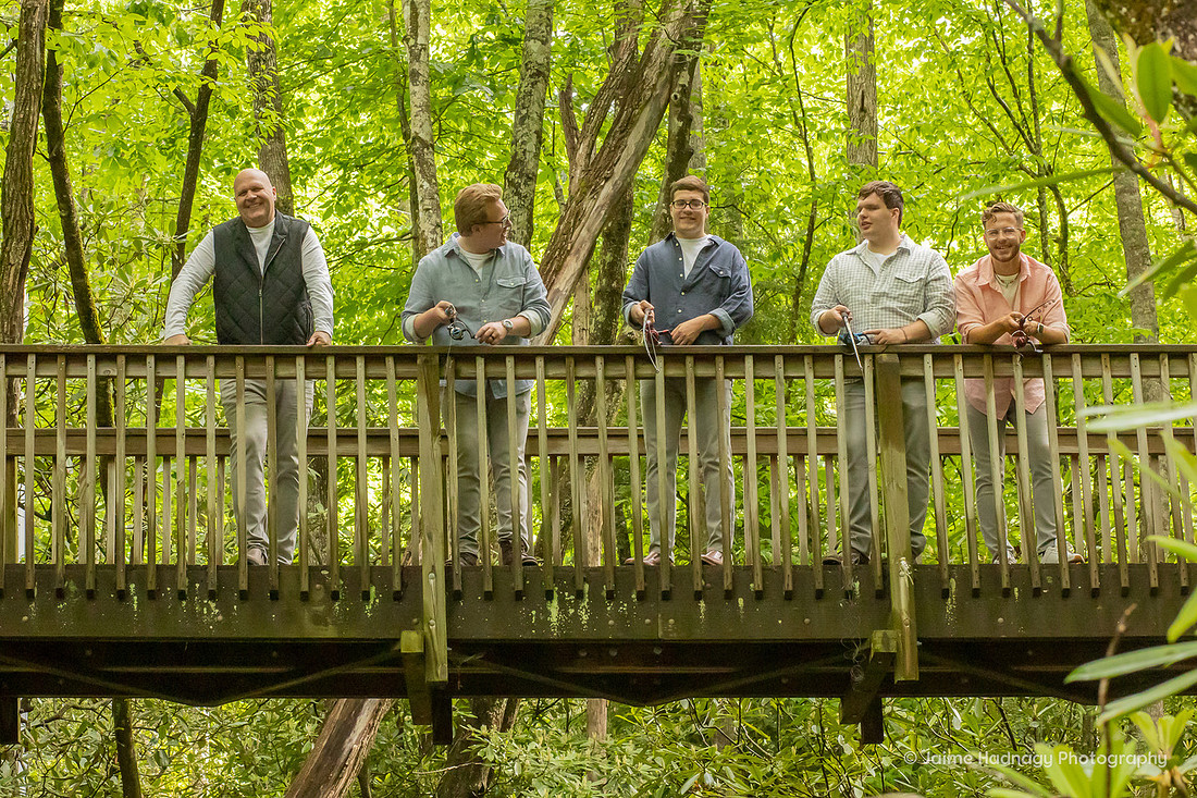 Family Portraits in Nature Fishing | Asheville Photographer
