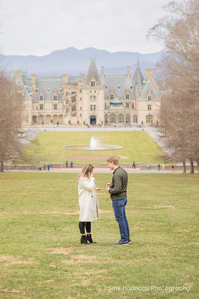 Proposal Photoshoot at The Biltmore Estate | Asheville Engagement Photographer
