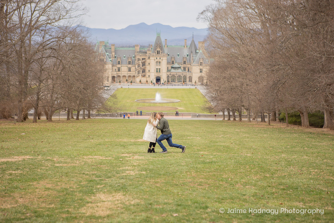 Proposal Photoshoot at The Biltmore Estate | Asheville Engagement Photographer