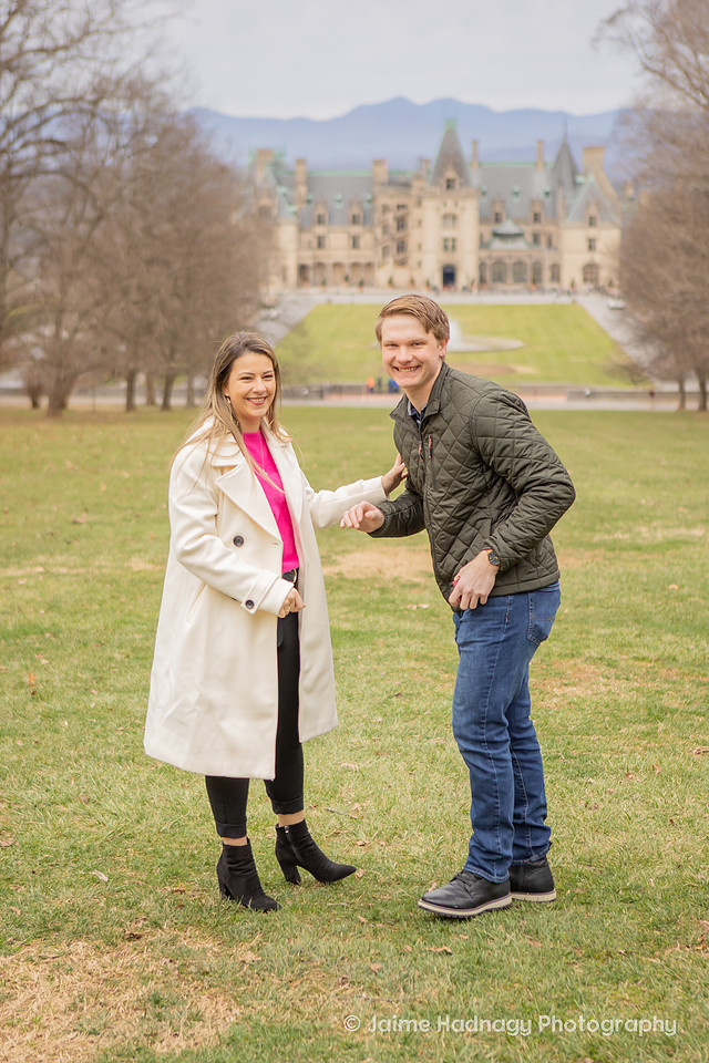 Proposal Photoshoot at The Biltmore Estate | Asheville Engagement Photographer