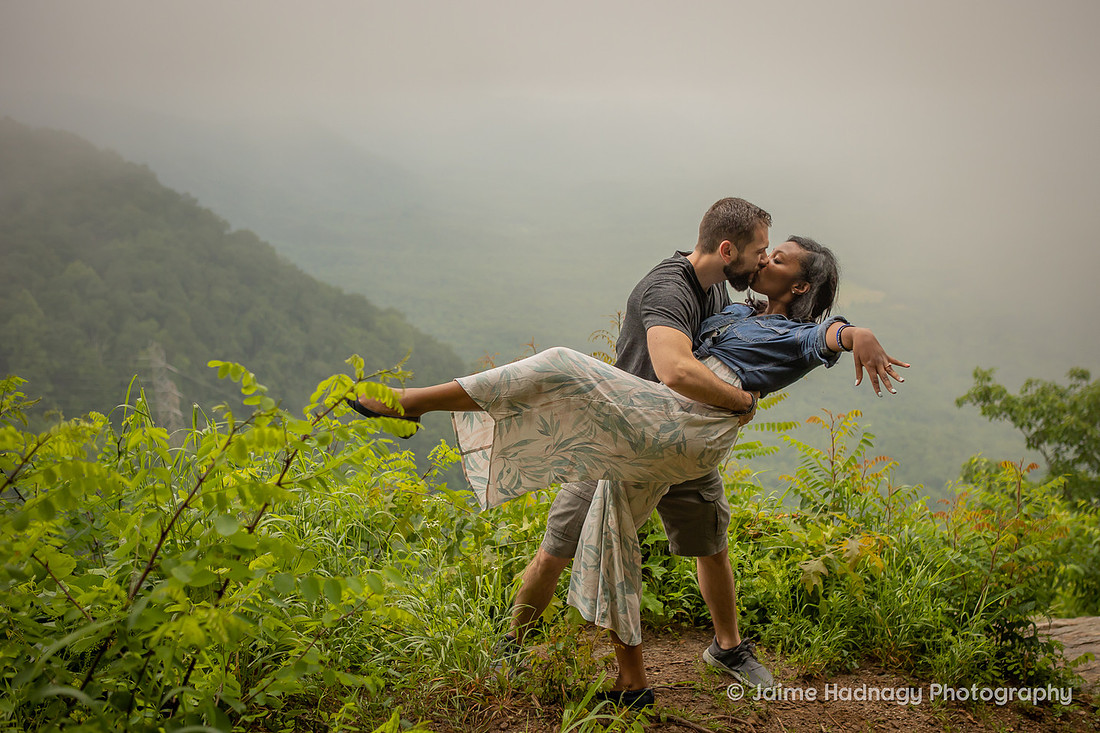 Engagement Photos at Pretty Place | Asheville Photographer