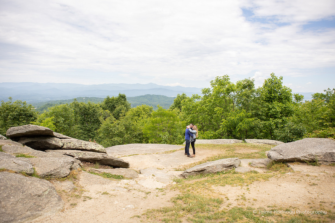 Gorgeous Mountain View Engagement Photography Session | Asheville Photographer