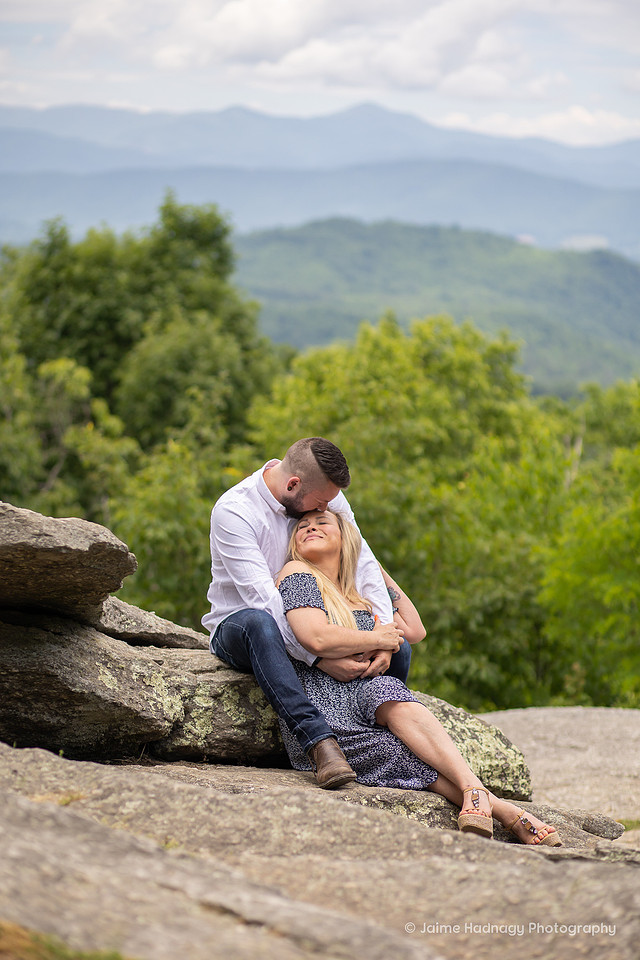 Asheville Engagement Photography Mountain View