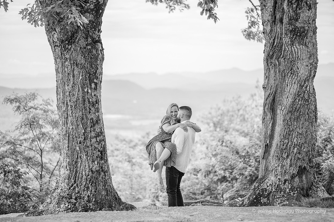 Asheville Engagement Photography Mountain View