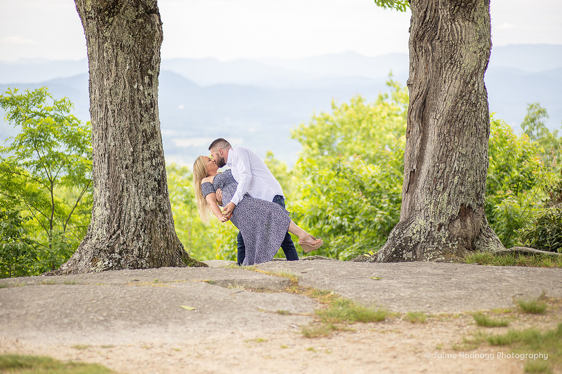 Asheville Engagement Photography Mountain View