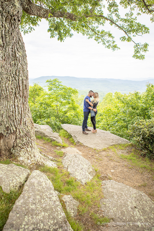 Asheville Engagement Photography Mountain View