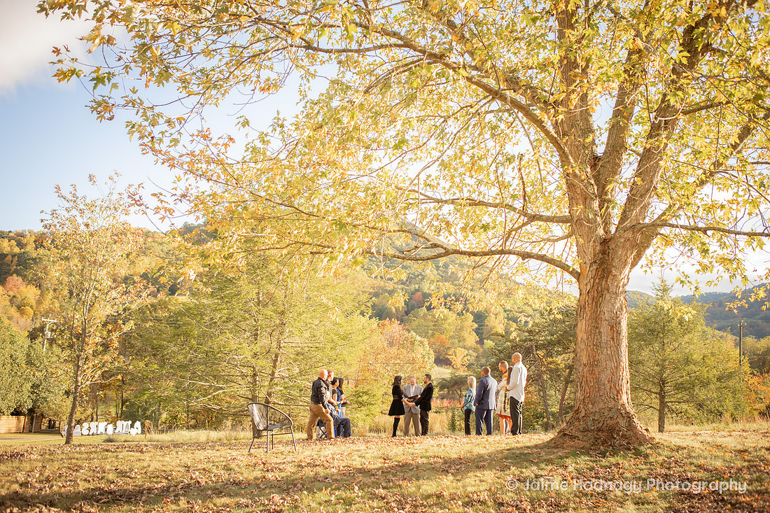 Outdoor Micro Wedding | Asheville Elopement Photographer