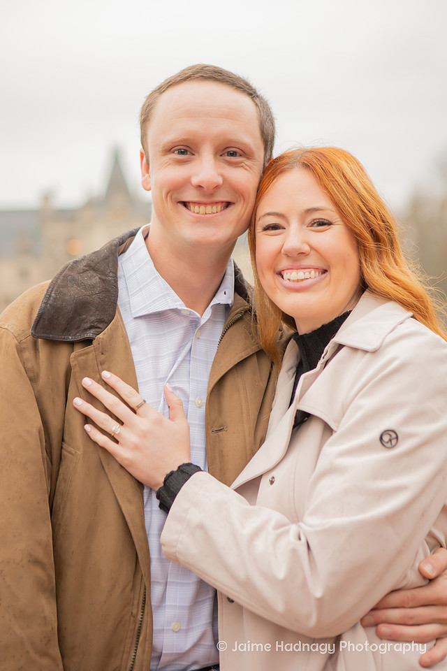 Surprise Proposal in the Rain at the Biltmore House | Asheville Photographer