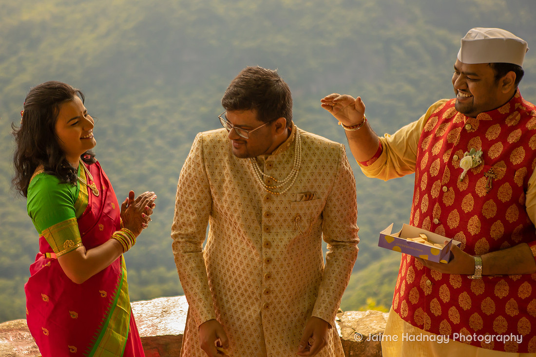 Small Indian Wedding Ceremony in NC Mountains | Parkway Elopement Photographer