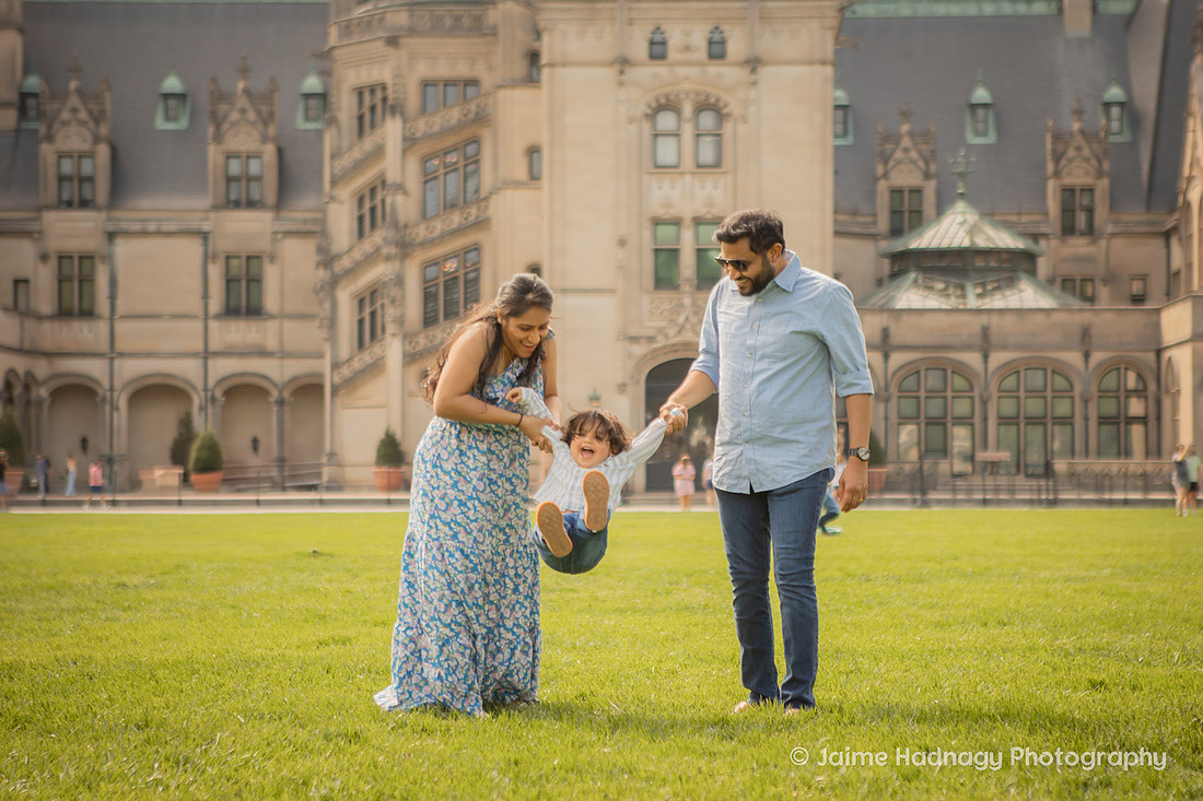Family Photos with Toddler Baby | Asheville Photographer