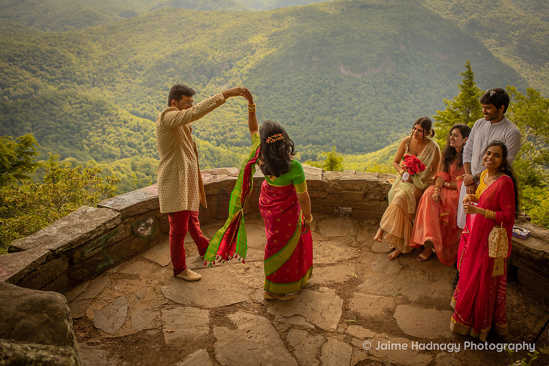 Indian Elopement Photos on The Blue Ridge Parkway