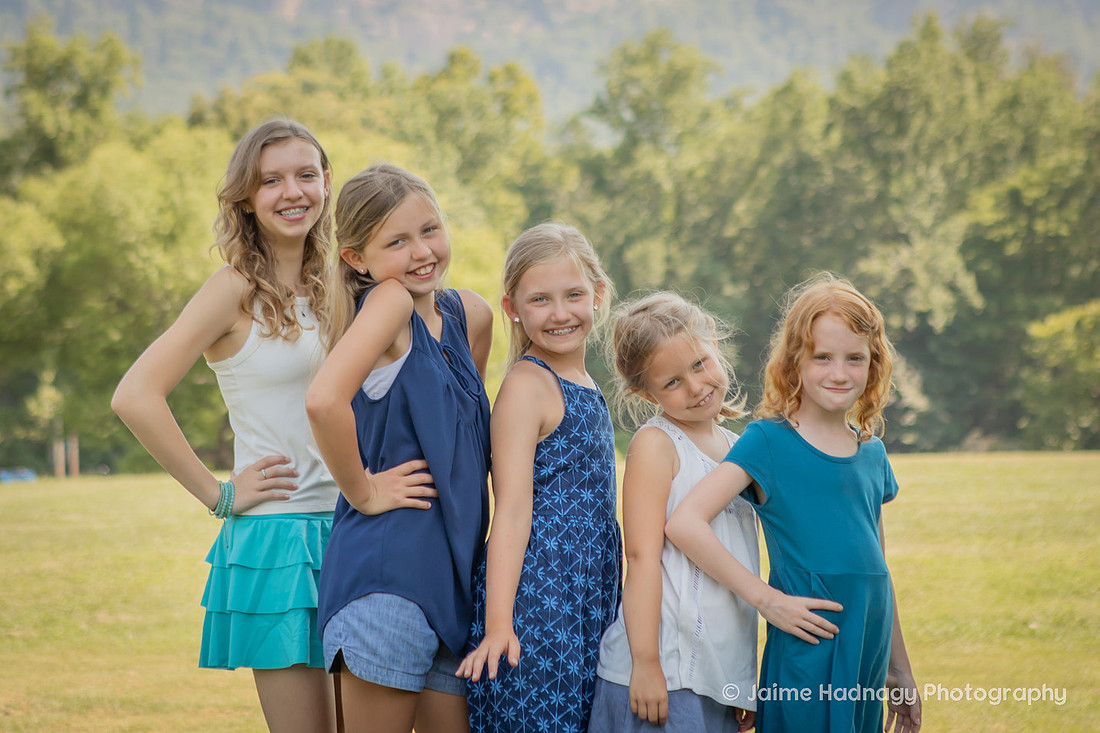 Family Photos with Mountains in Lake Lure | Black Mountain Photographer
