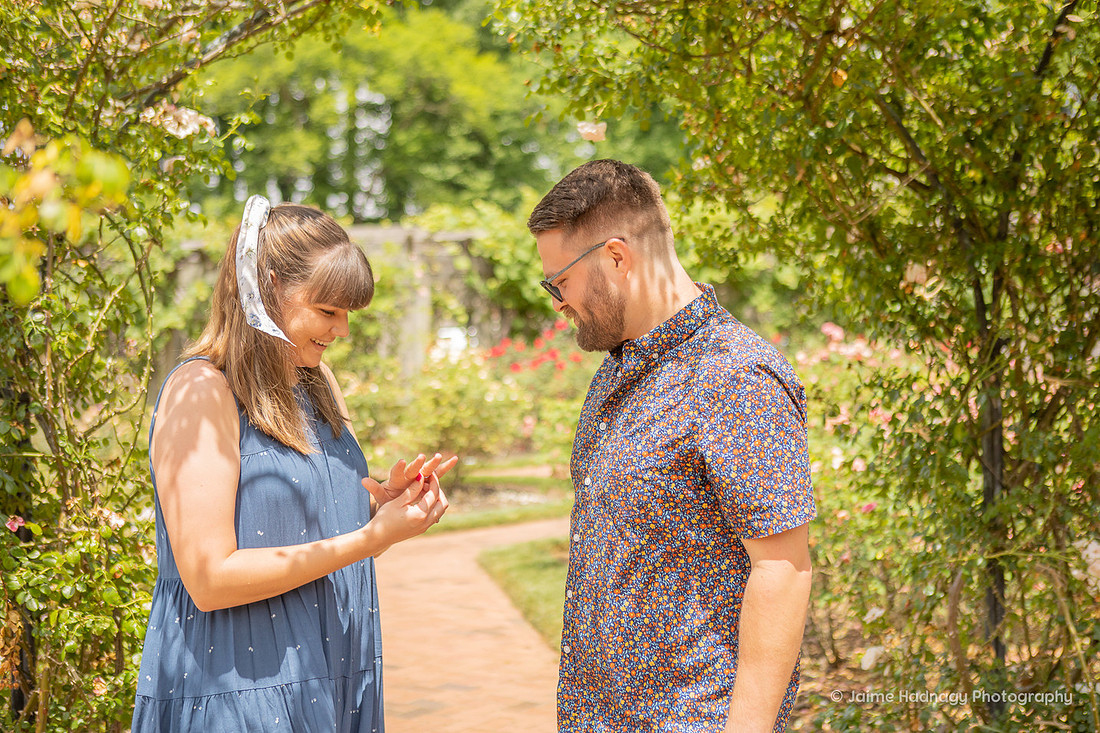 Biltmore Rose Garden Surprise Proposal | Asheville Photographer