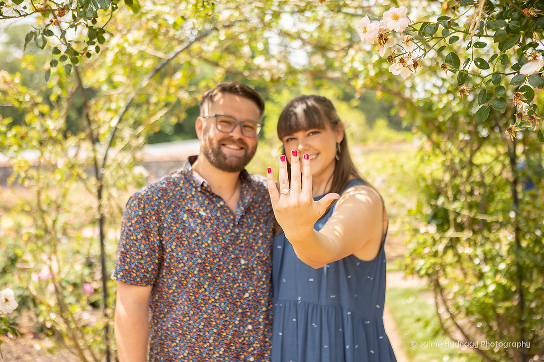 Biltmore Rose Garden Surprise Proposal | Asheville Photographer