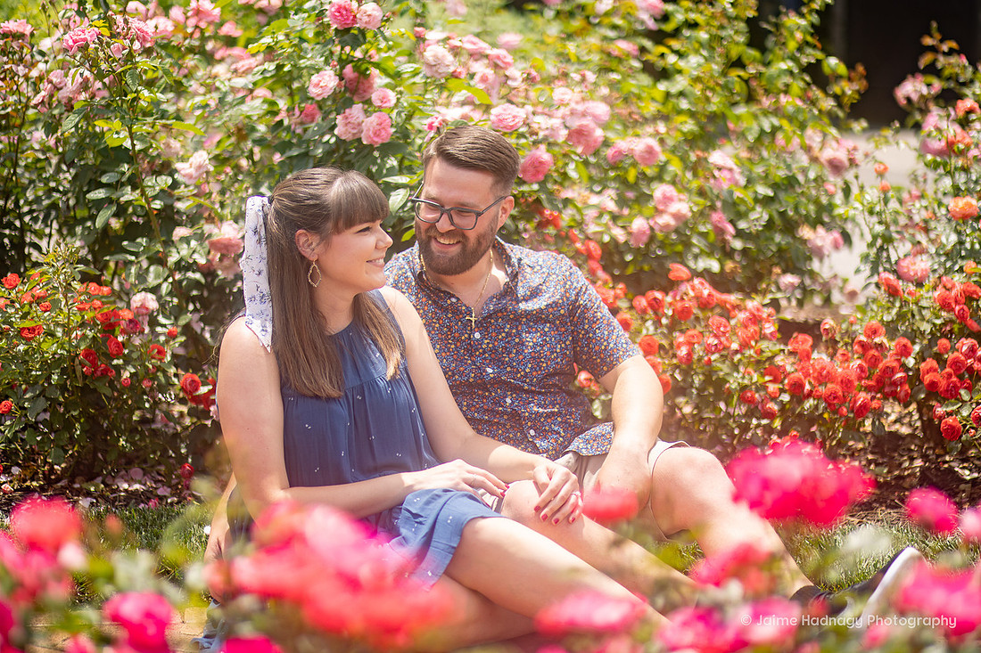 Rose Garden Proposal at The Biltmore Estate | Asheville Photographer