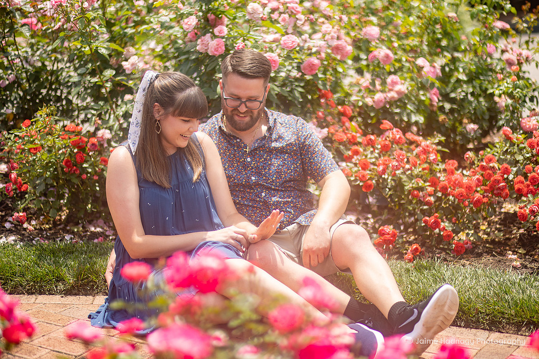 Rose Garden Proposal at The Biltmore Estate | Asheville Photographer