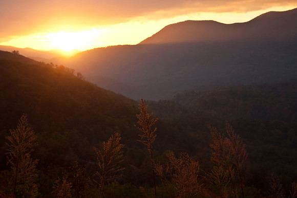 Craggy Pinnacle Sunset, NC