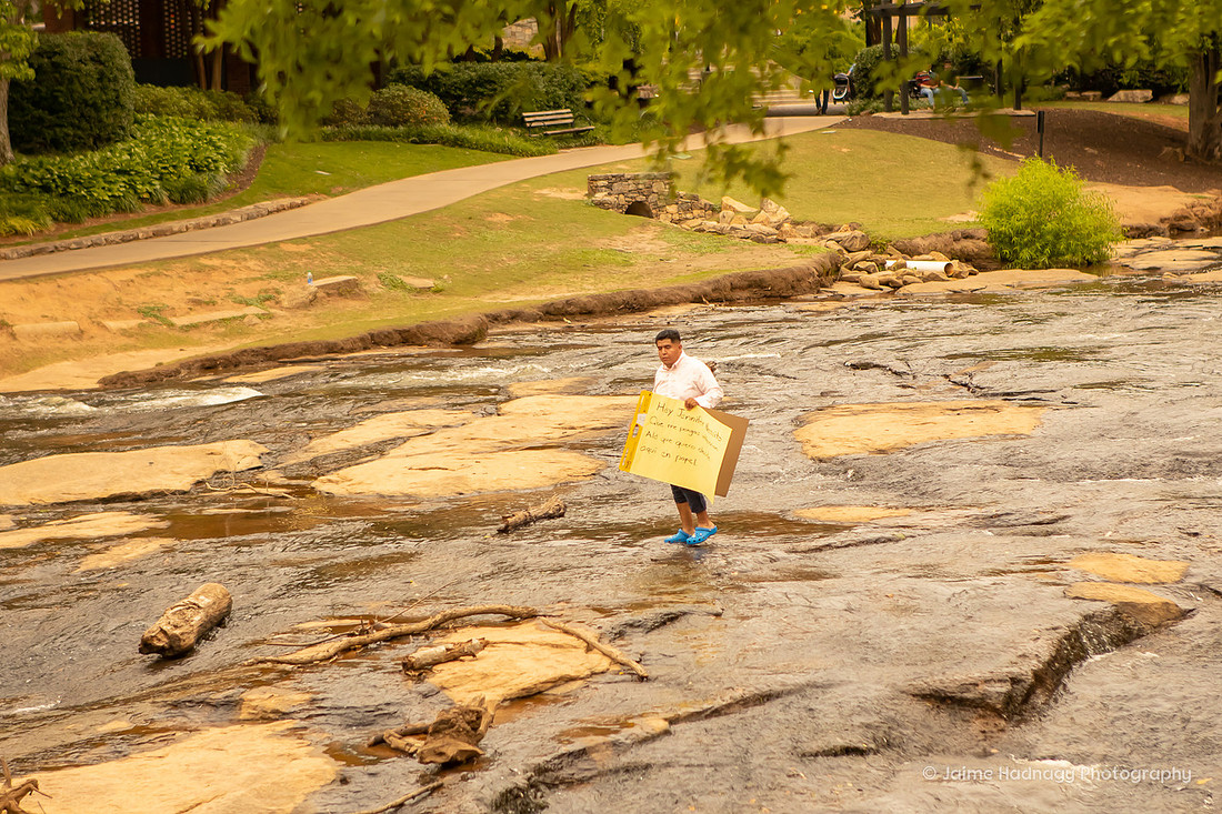 Surprise Proposal and Engagement Session Asheville Photographer goes to Greenville, SC