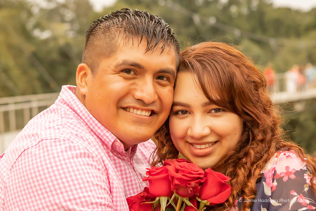 Surprise Proposal and Engagement Session Asheville Photographer goes to Greenville, SC